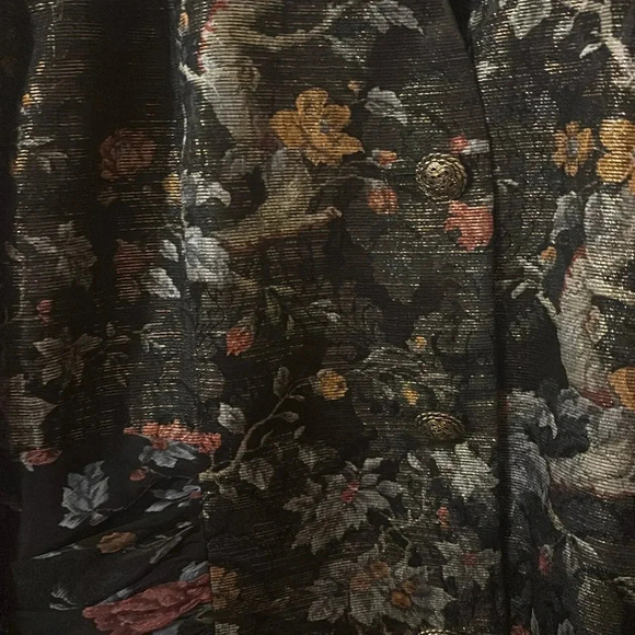 Miss Elliette vintage black floral blazer - Picture 6 of 12